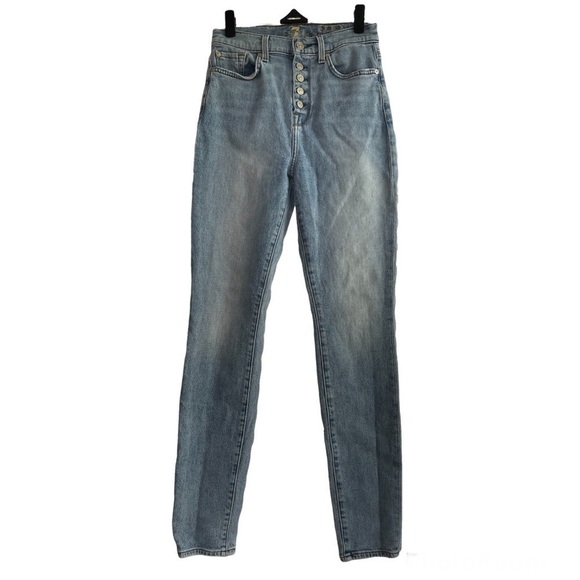 7 for all mankind the high waist skinny jeans size 26 - Picture 6 of 6